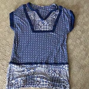 TU blue top with jewels size 14